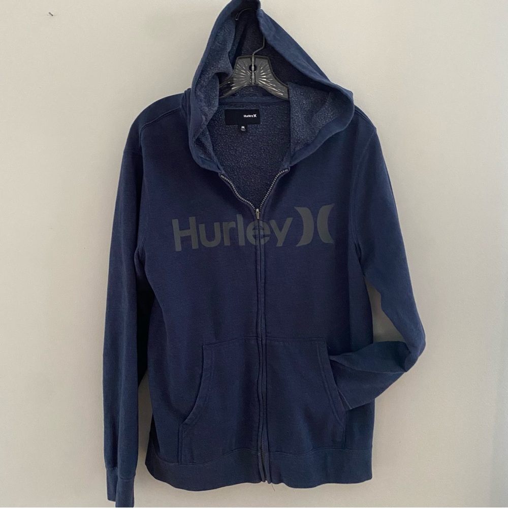 Hurley Navy Blue Zip-Up Hoodie